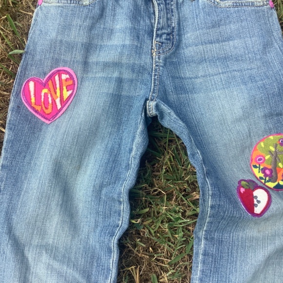 The Children’s Place girls jeans. Bootcut size 12. Embroidered - Picture 4 of 5